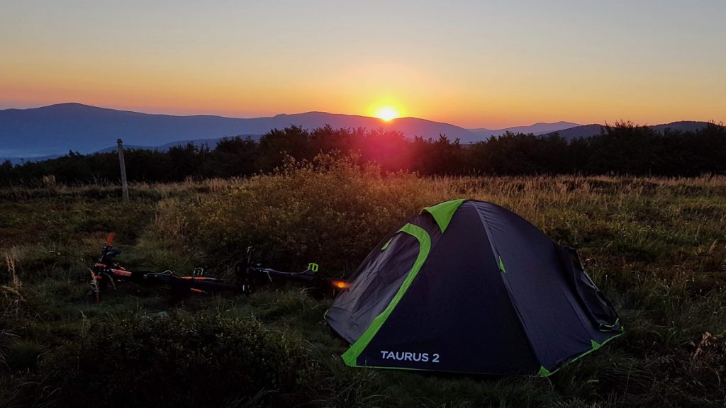 MTB w Bieszczadah - nocleg na Płaszy