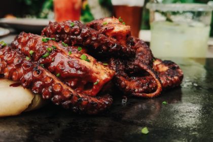octopus on the plate