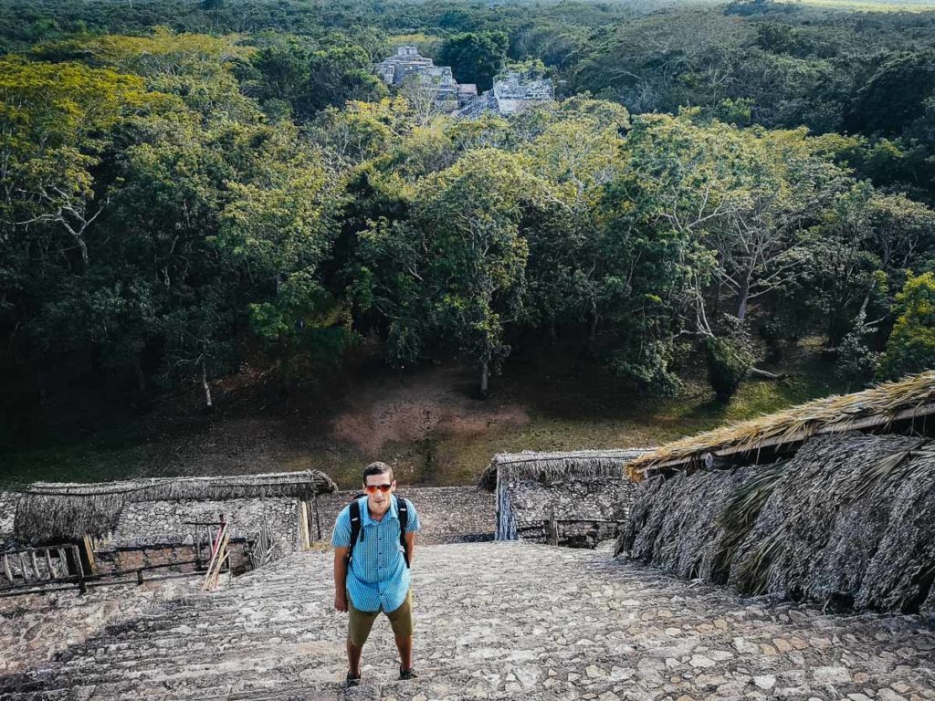 Ek Balam widok z najwyższej piramidy